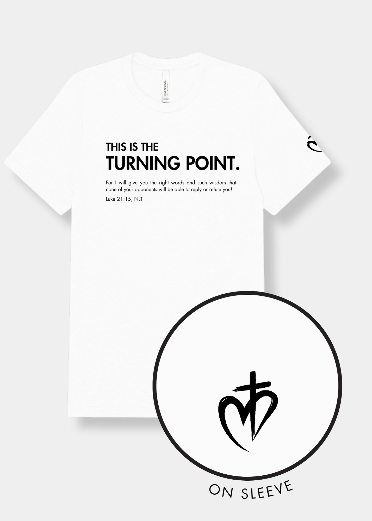 Freedom Unisex Triblend Tee - Solid White + Black Print