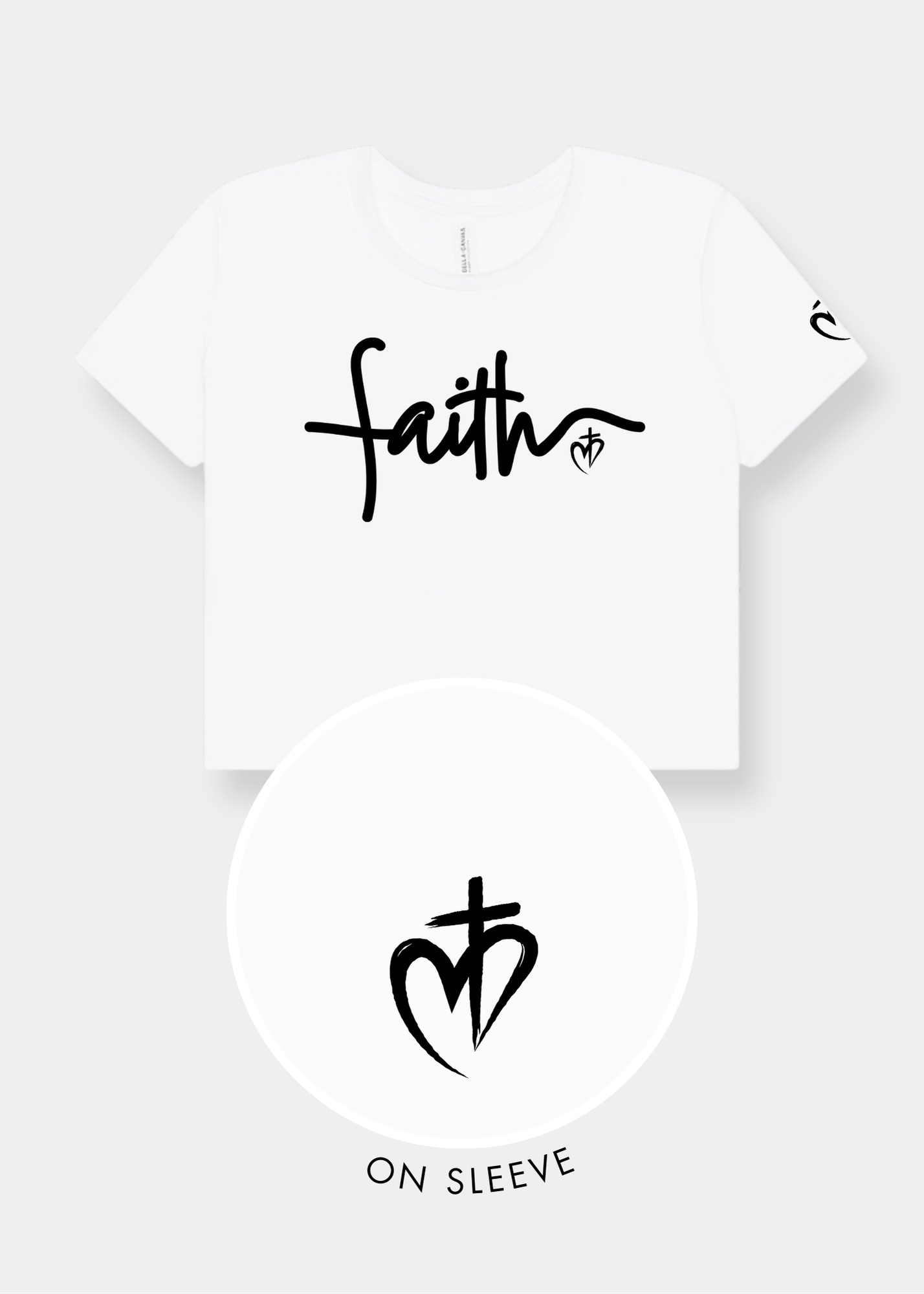Women's Flowy Cropped Tee - White