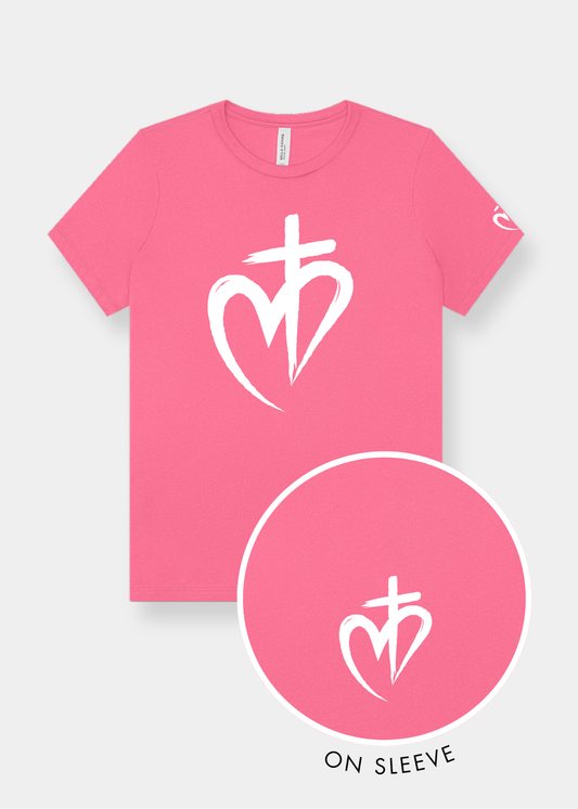Women's Relaxed Jersey Short Sleeve Tee - Charity Pink