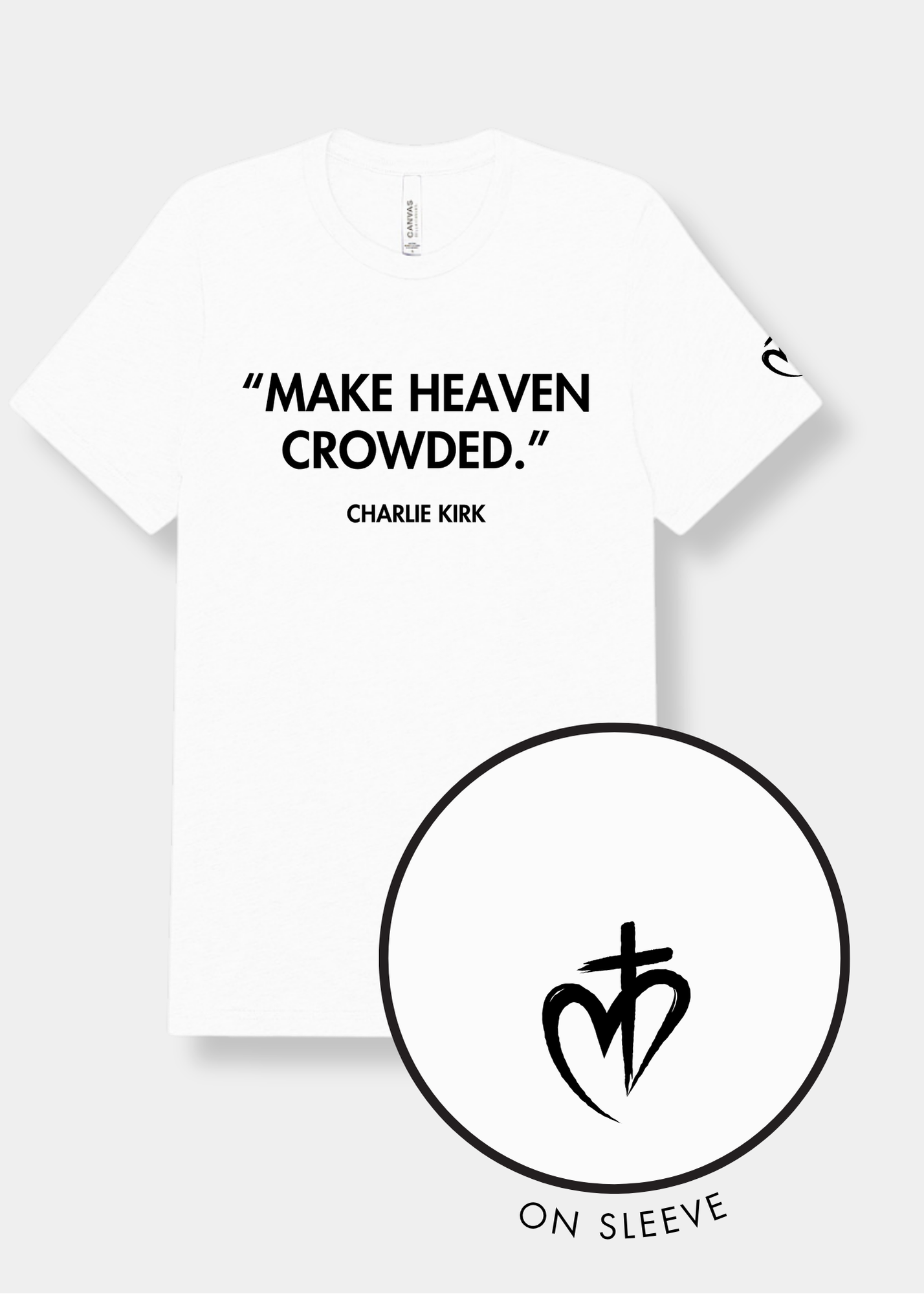 Freedom Unisex Triblend Tee - Solid White + Black Print