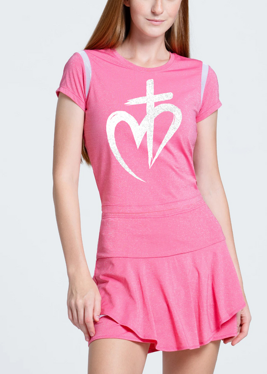 Lucky in Love Shimmer Slim Tee