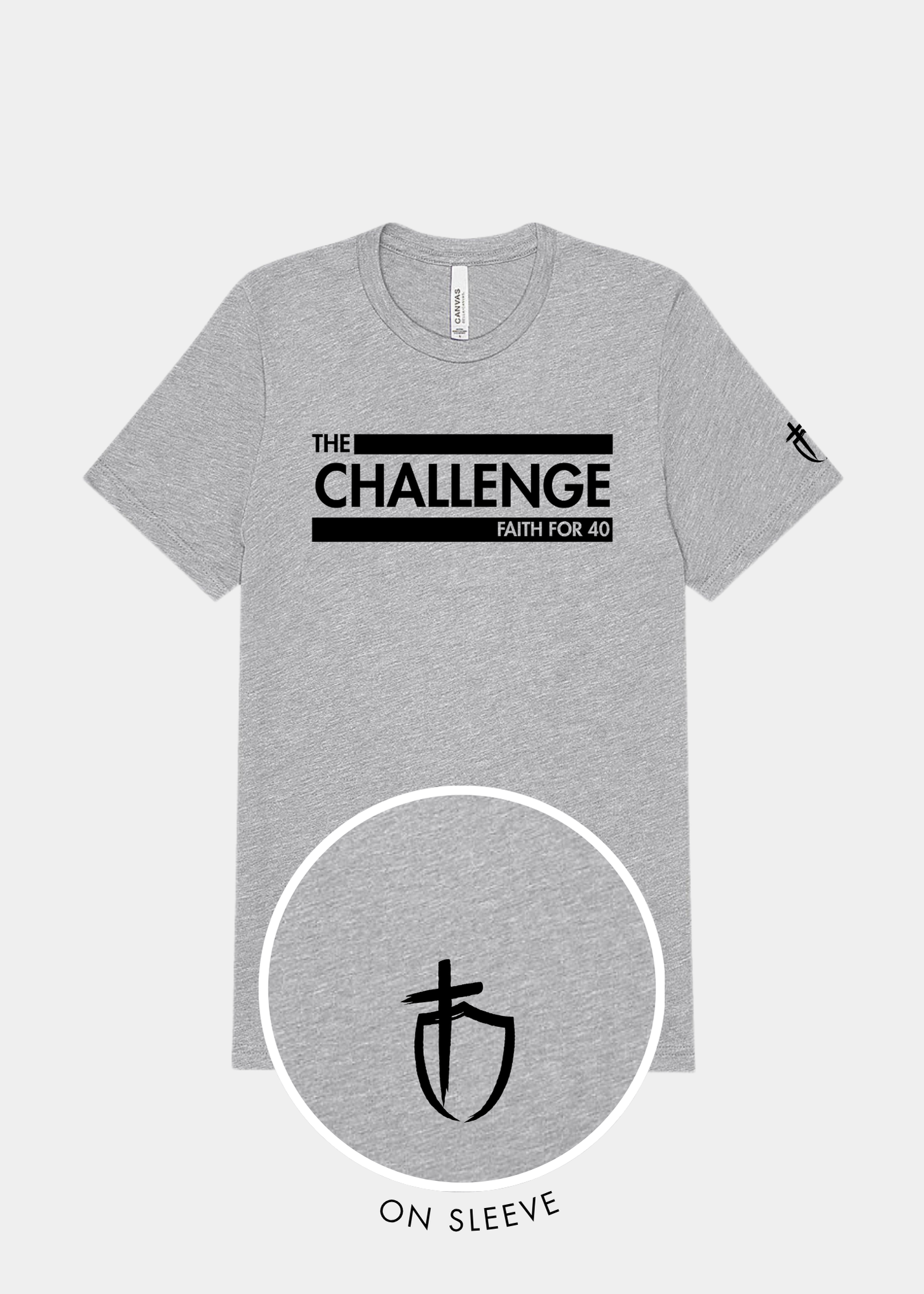 Men's Triblend Short Sleeve Tee - FAITH FOR 40 CHALLENGE