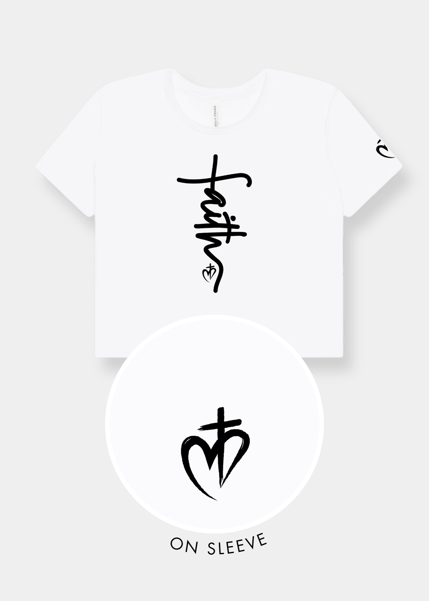 Women's Flowy Cropped Tee - White