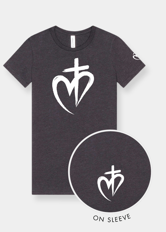 Women's Slim Fit Tee - Dark Gray Heather