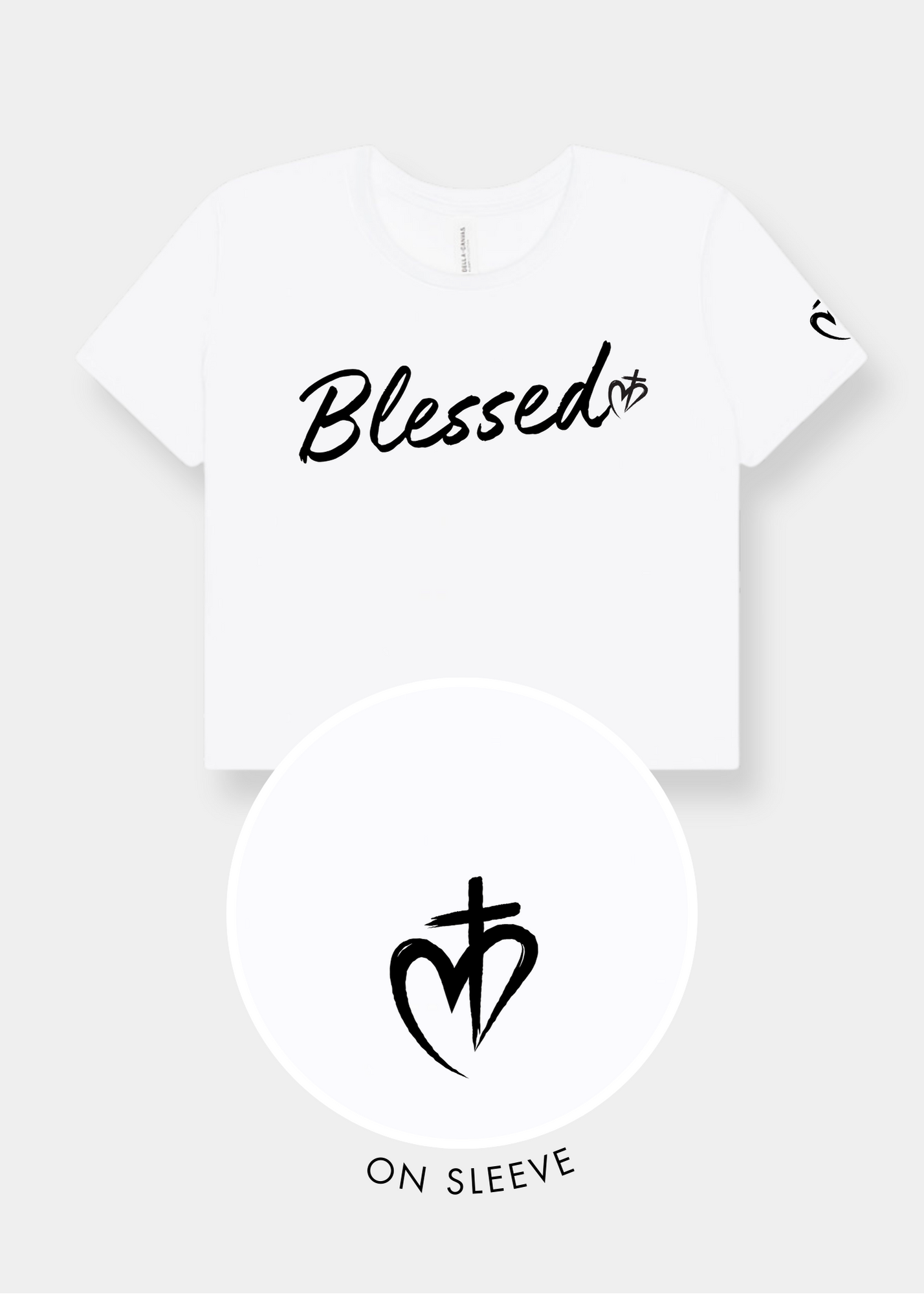 Women's Flowy Cropped Tee - White