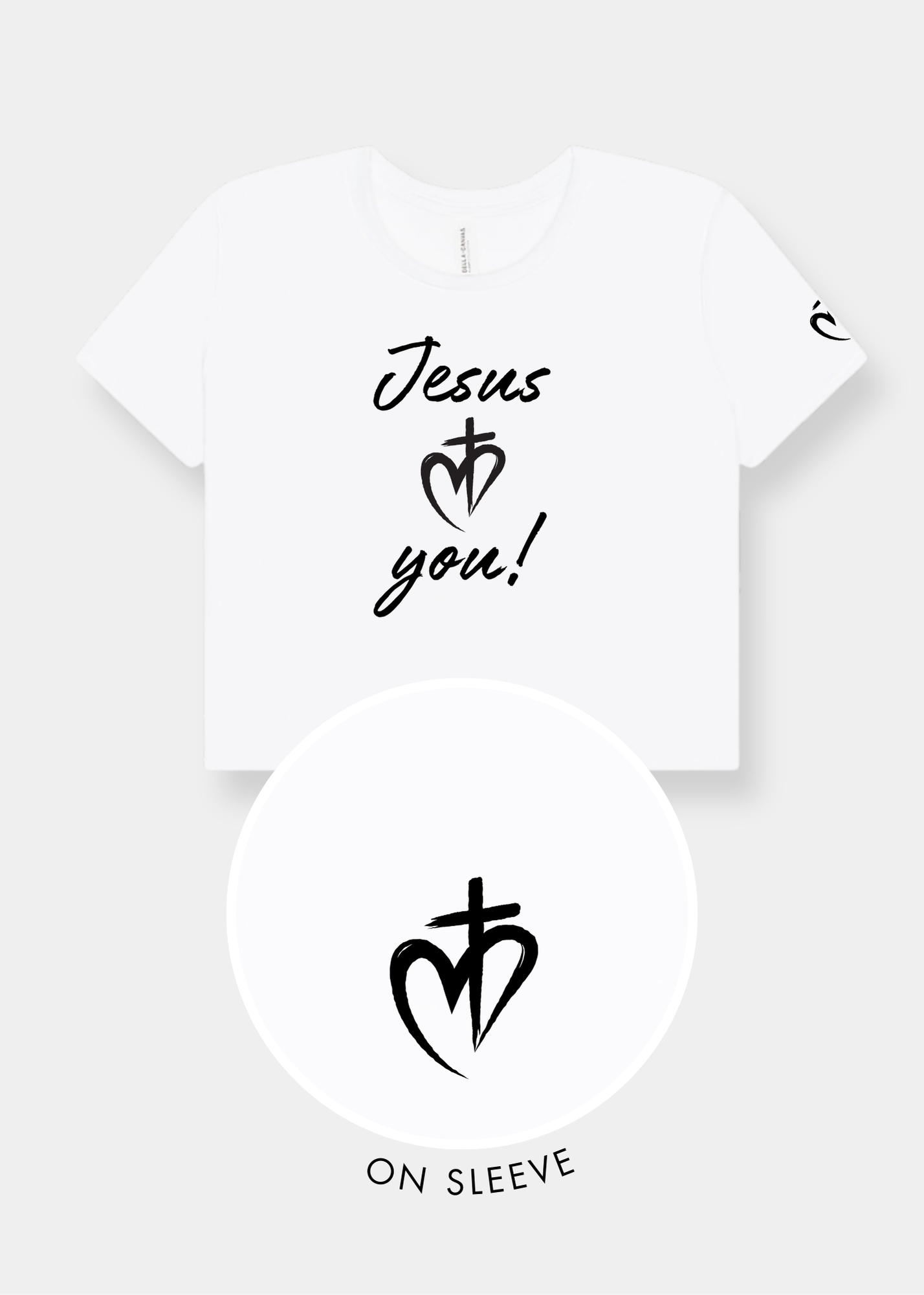 Women's Flowy Cropped Tee - White