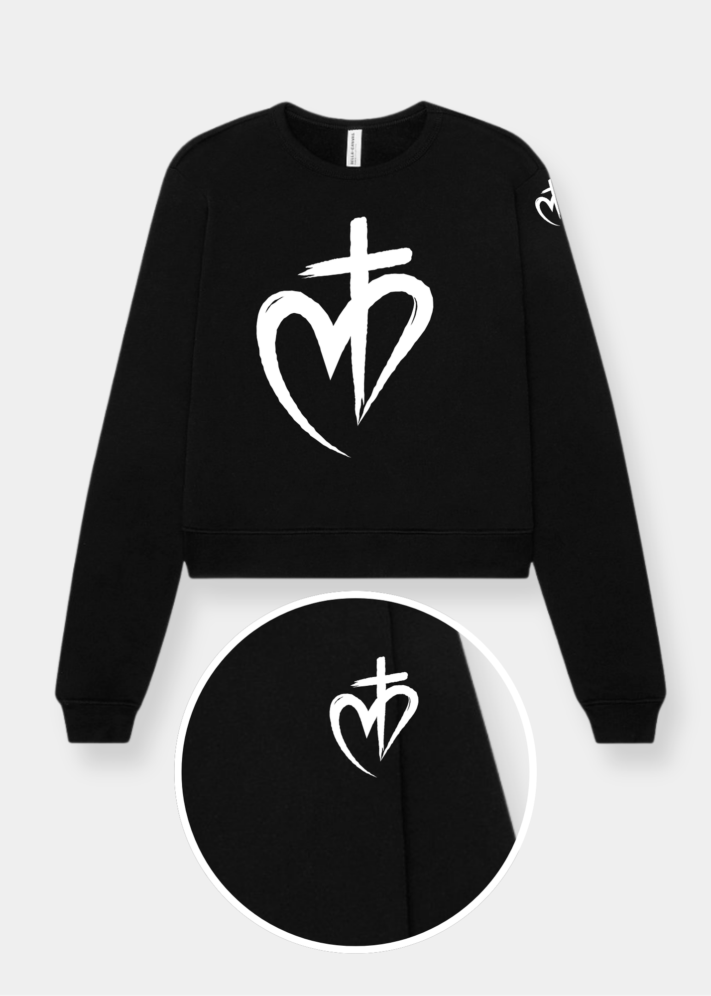 Women's Classic Crewneck Sweatshirt - Heart A + Heart C