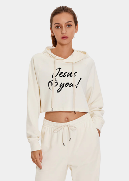 Down the Street Cropped Hoodies