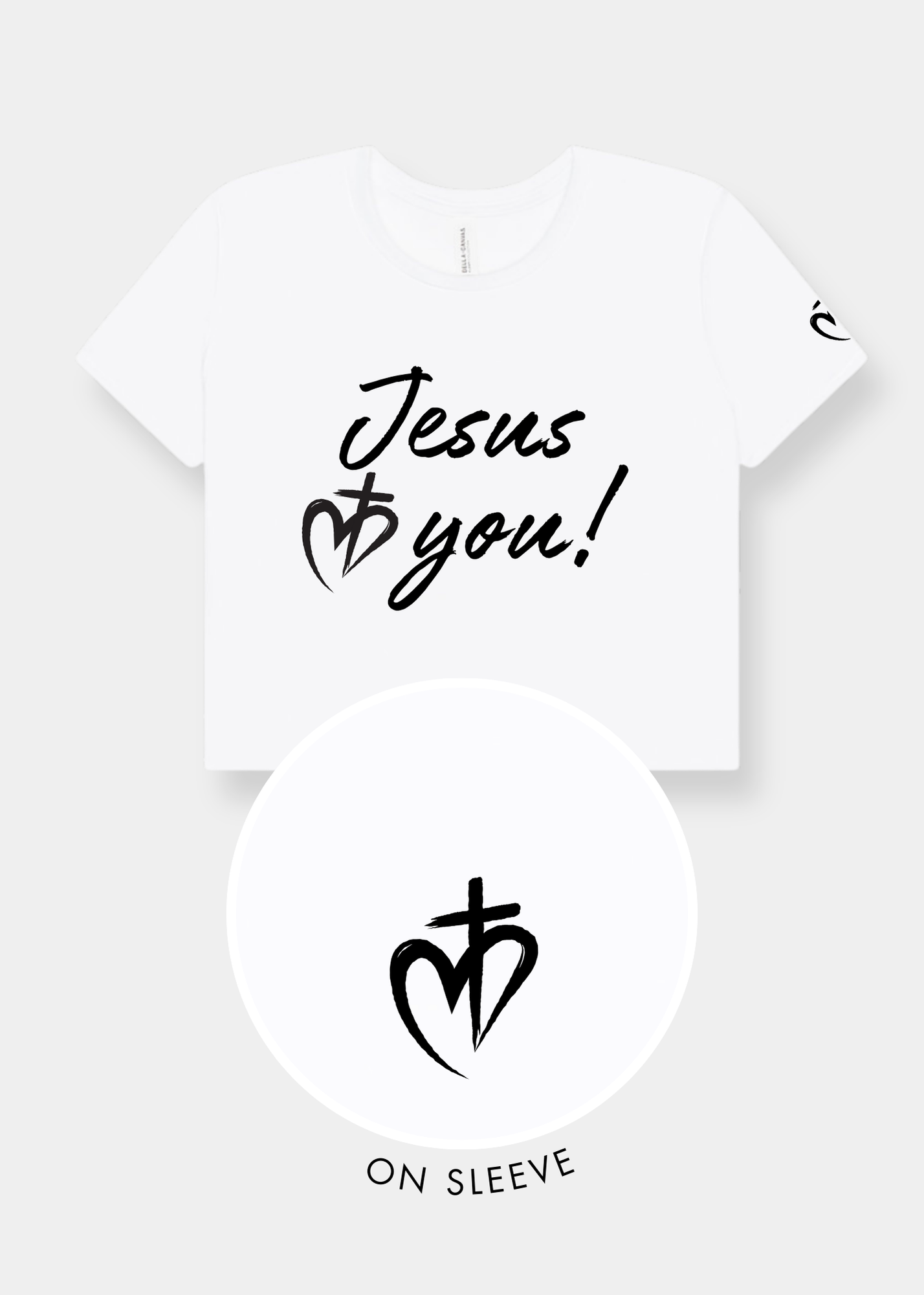 Women's Flowy Cropped Tee - White
