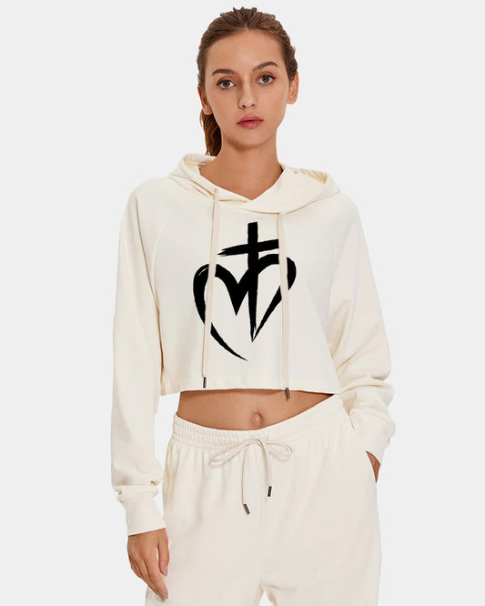 Down the Street Cropped Hoodies