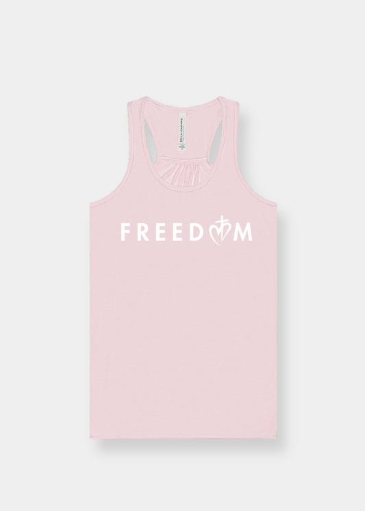 Women's Flowy Racerback Tank - FREEDOM